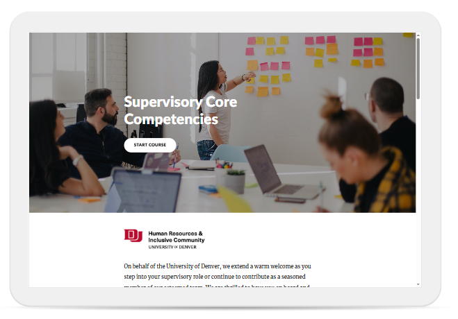 Supervisor core competencies rise course