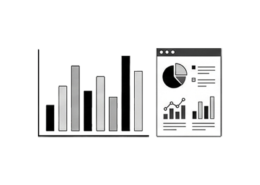 Visual representation of a bar graph and a pie graph.